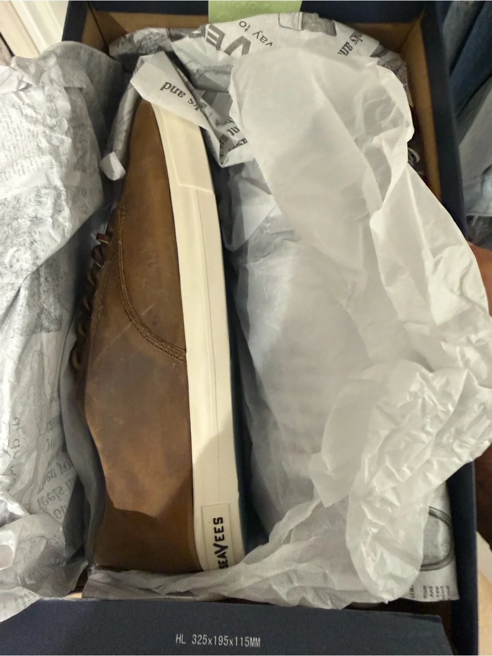 SeaVees Brown Leather Hermosa Sneakers Wintertide BRAND NEW
